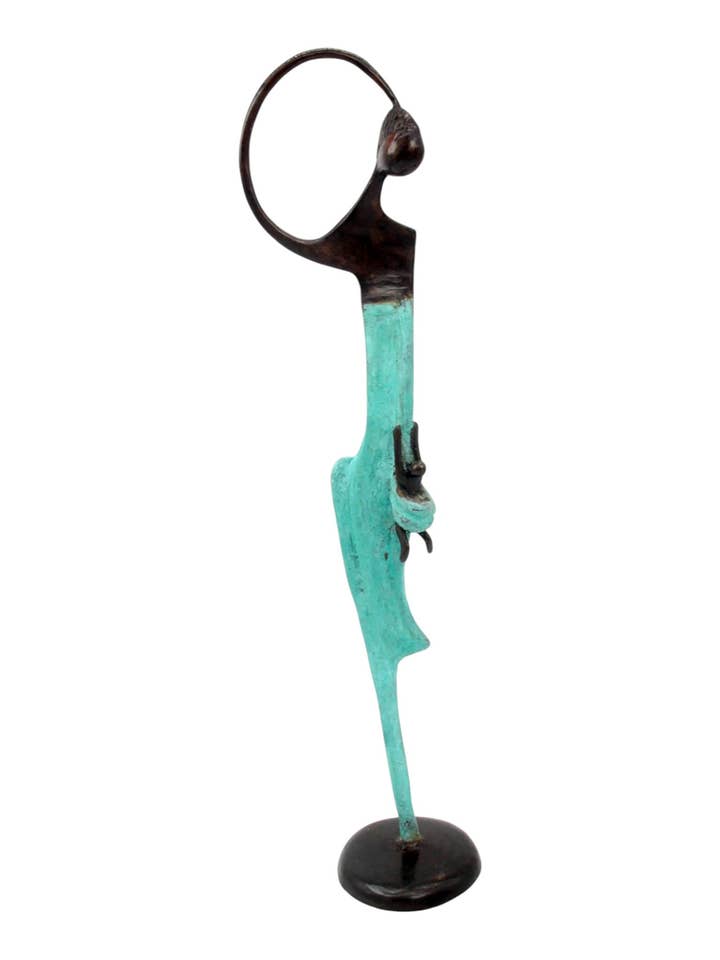 Abdoulayes brons 55 cm turkos nr 1 för wholesale av Lafi Bala