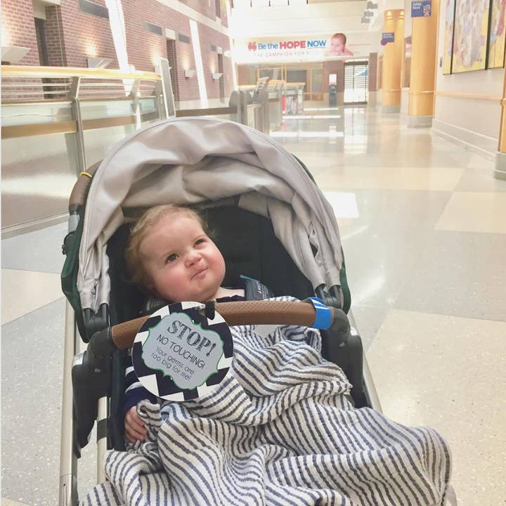 Three Little Tots - Wholesale Car Seat Cover - Kids & Baby - Seahawk No Touching Baby Car Seat and Stroller Tag6