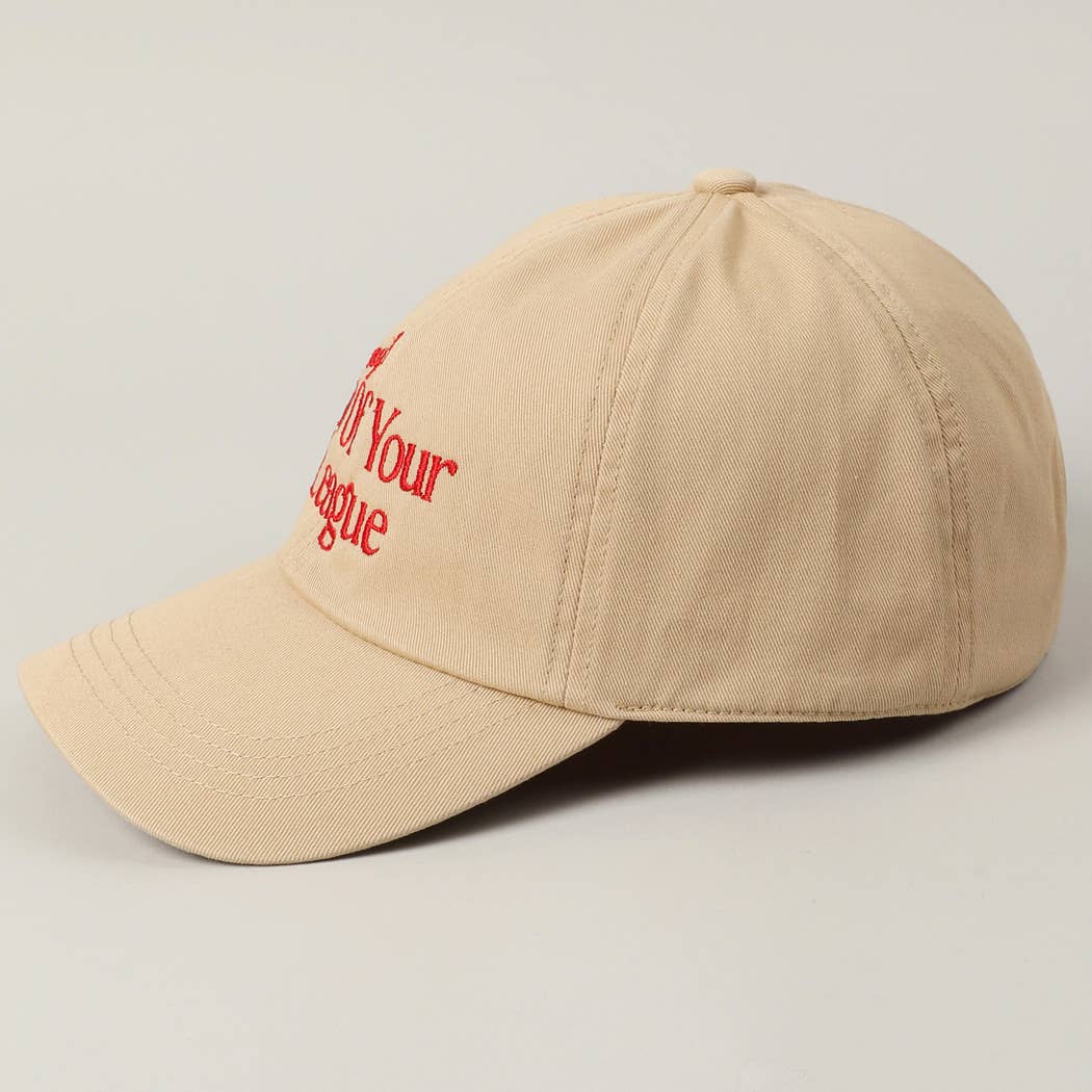 Fashion City - Vendita all'ingrosso Cappellino da baseball - Unisex - Berretto da baseball ricamato Sorry Out Of Your League11