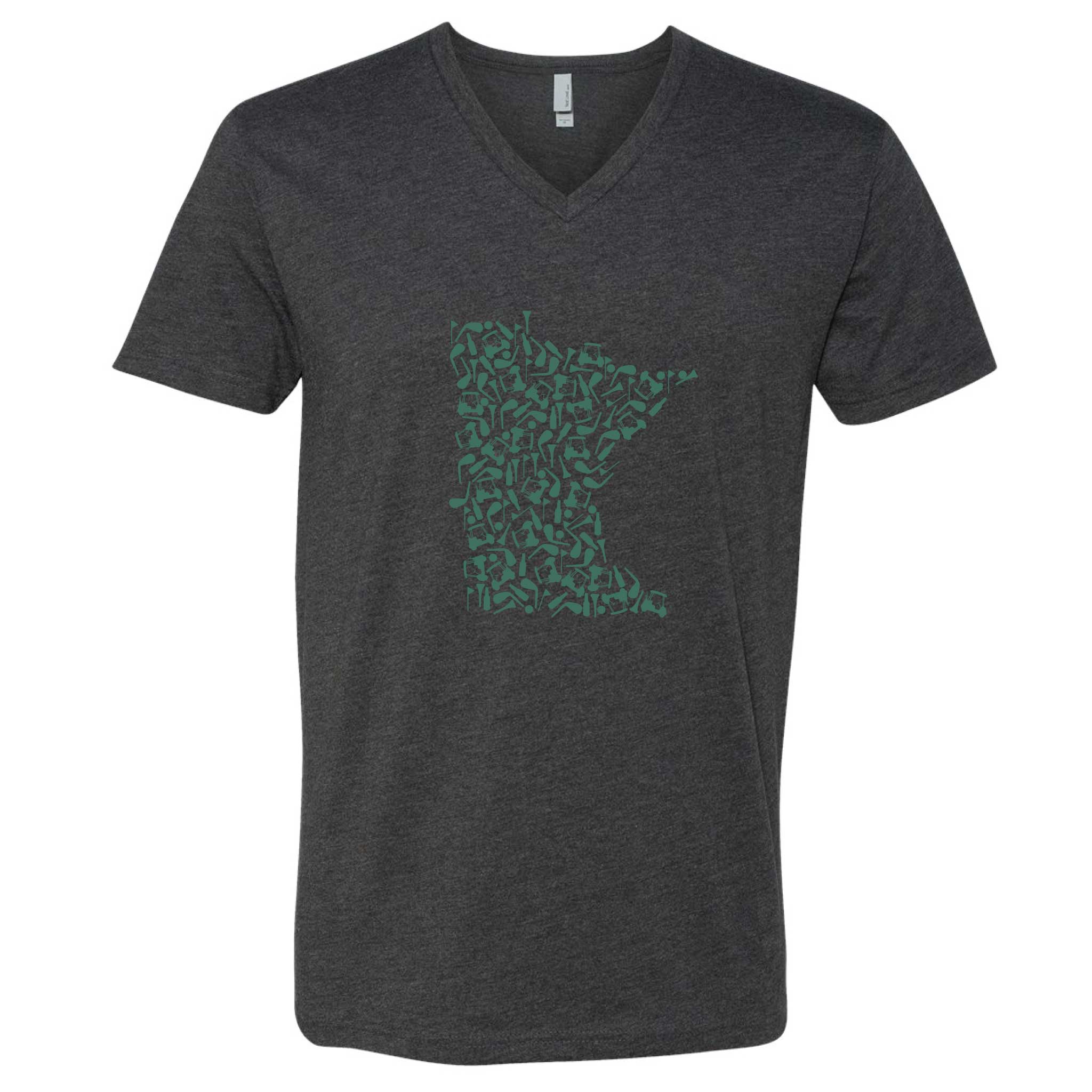 Minnesota Awesome – wholesale Screen printed t-shirt – unisex – Golf Icons Minnesota V-Neck T-Shirt3