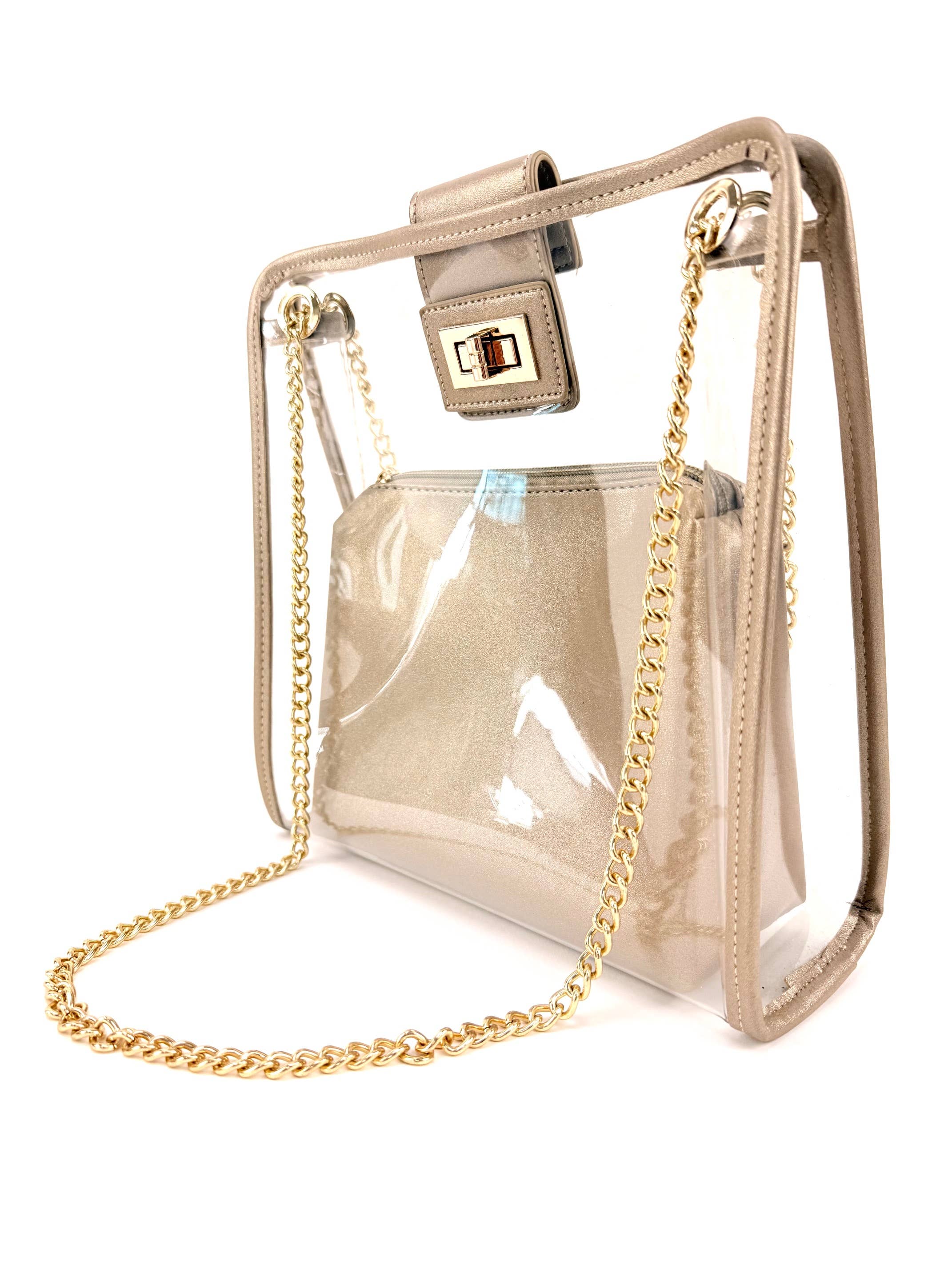 HJS – Großhandel Schultertasche – Damen – Schultertasche 'NAPA' - Aus transparentem Material2