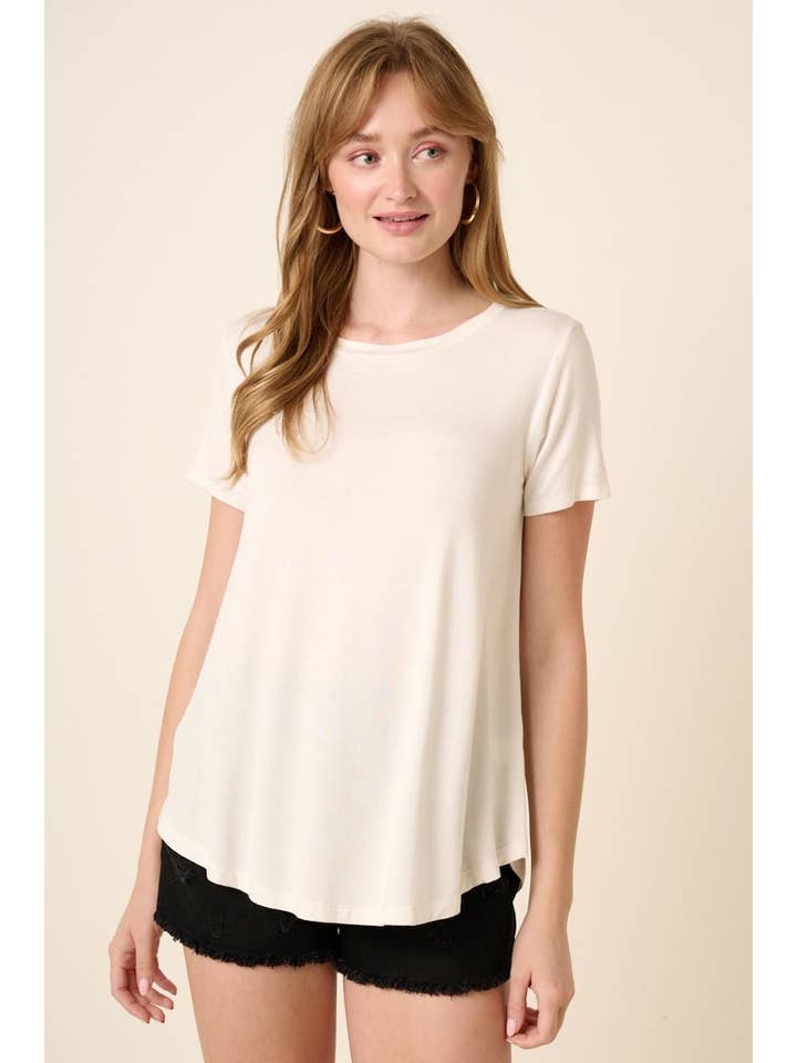 mittoshop - Wholesale T-Shirt - Women's - BT5339-SCOOP NECK ROUNDED HEM BAMBOO TOP1