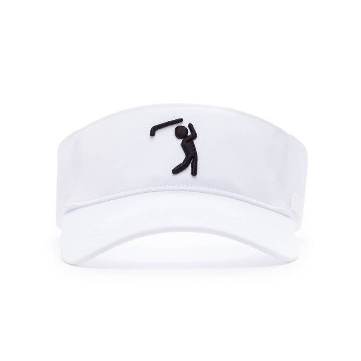 Bogey Bros Golf Co - Wholesale Visor - Unisex - Bogeyman White/Black - Visor1