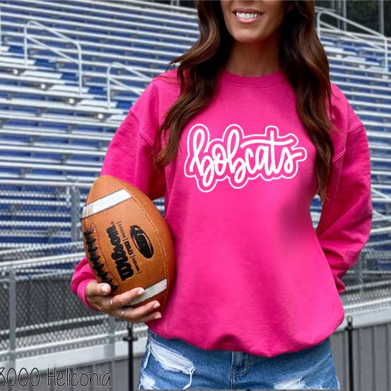 Bama Screens - Wholesale Sublimation Transfer - Bobcats Outline Mascot #BS70372