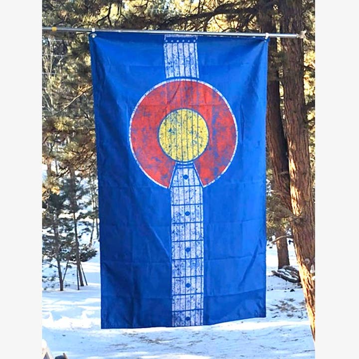 Banner da bandeira da guitarra do Colorado por atacado de Colorado Pure Designs