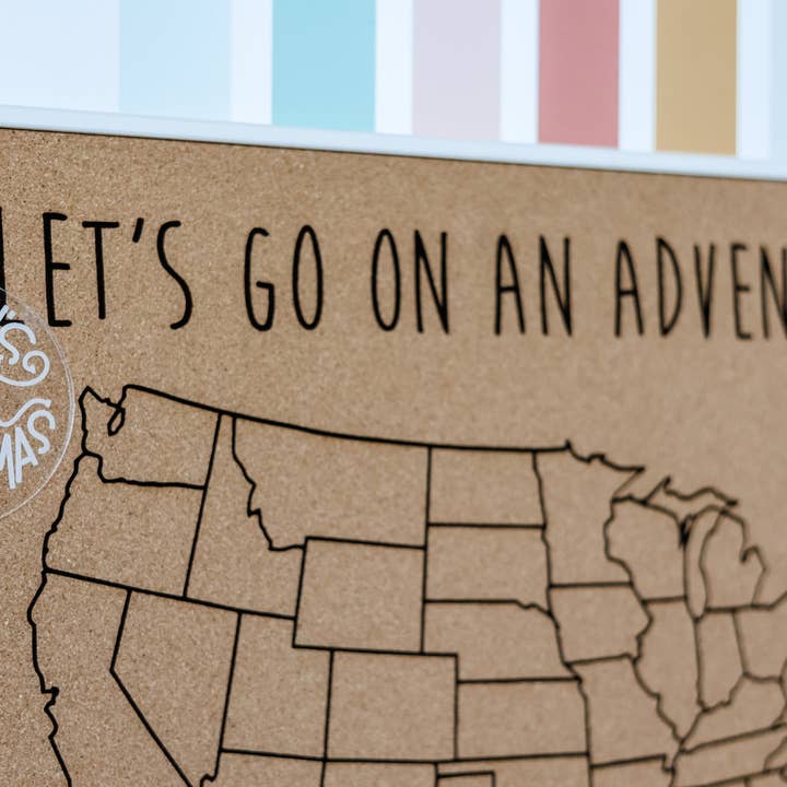 Plain US Map Bulletin Board for wholesale by Roaming Druggist Shop