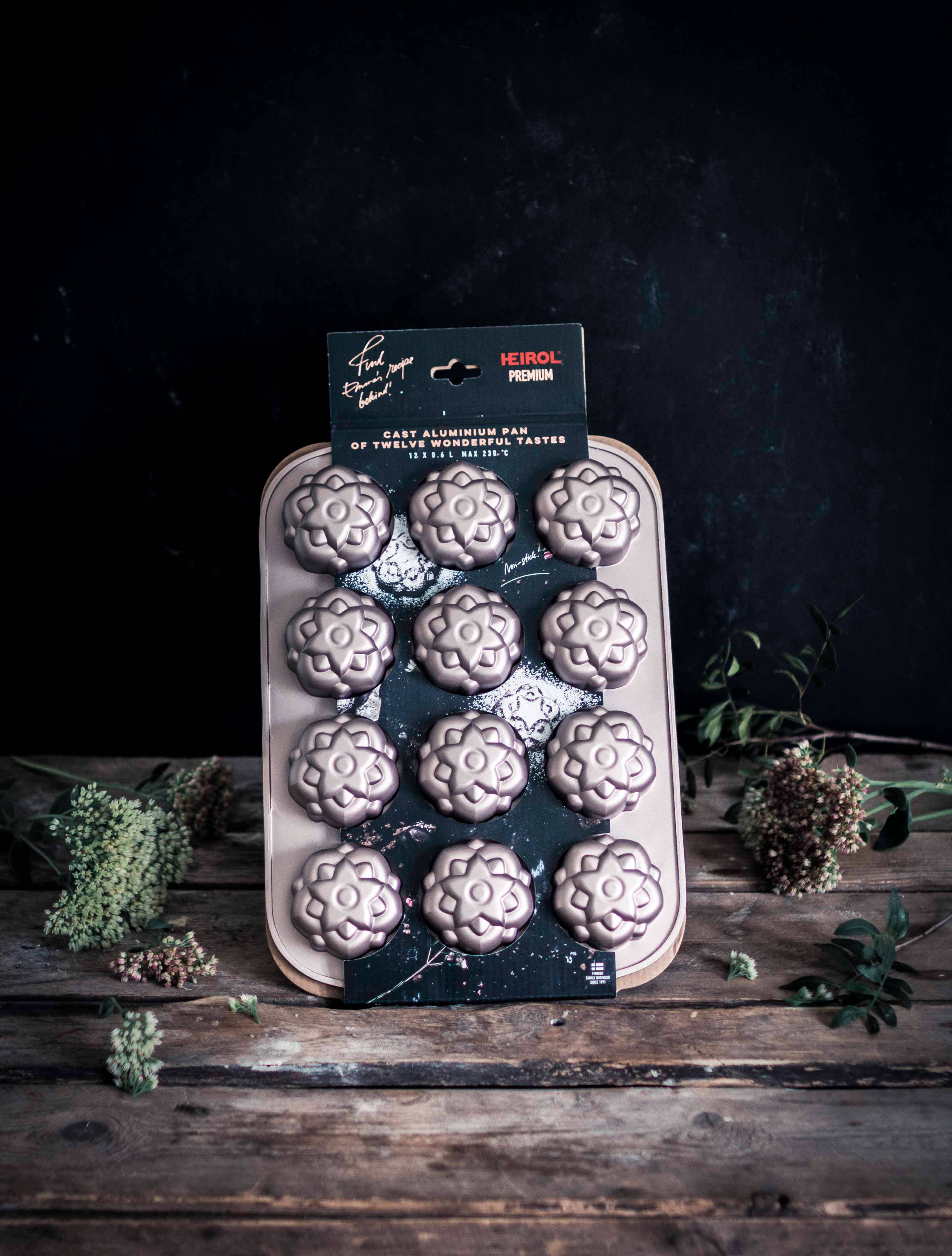 HEIROL - Wholesale Cupcake/Muffin Pan - MUFFIN PAN Stardust 12 cups 33x23,5 cm3