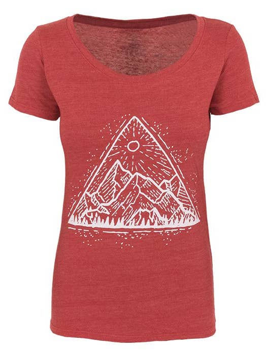Women's Mountain View T-shirt for wholesale by Seek Dry Goods