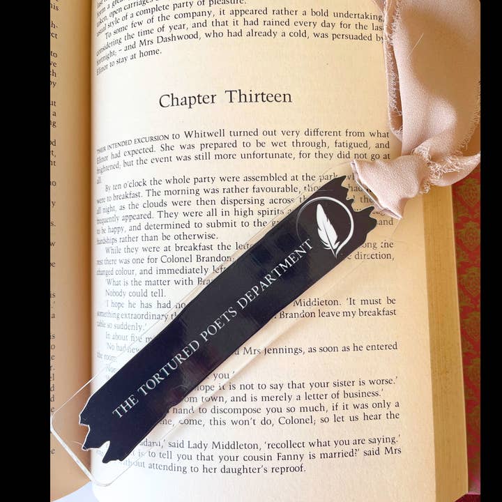 Typo Lettering Co - Wholesale Bookmark - Tay inspired Acrylic Bookmark-poets dept bookmark3