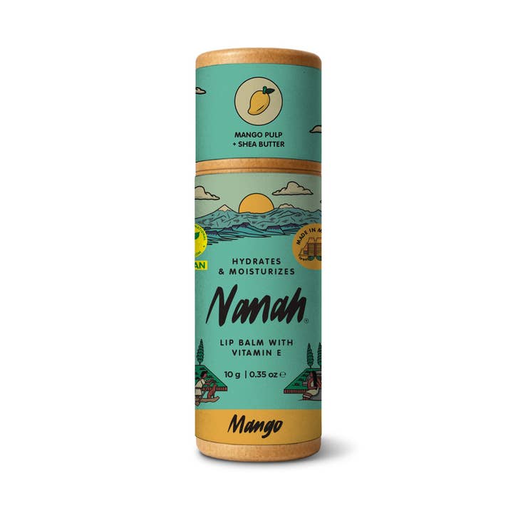 Mango Lip Balm Stick | Deep Moisture & Lip Comfort | Made in Mexico | Vegan | Plastic-Free | 0.35 oz (10 g) for wholesale by Nanah Mexico