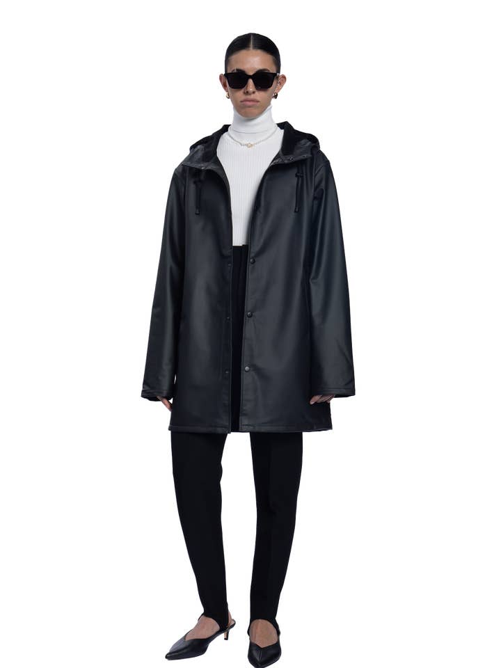 Trawler Coat Black for wholesale by Baxter Wood Company