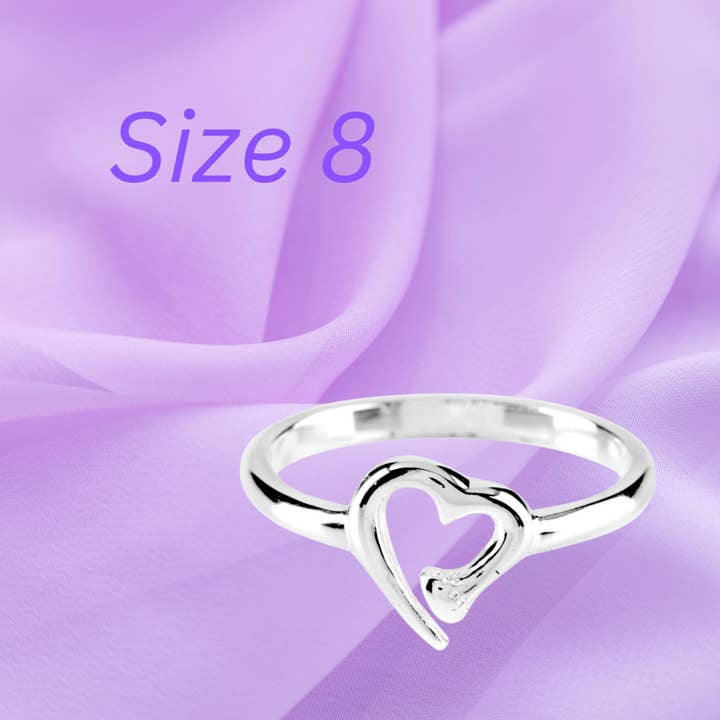 Dicksons – wholesale Band/Stackad Ring – RNG-SP INGEN GREATR KÄRLEK HRT-SZ8