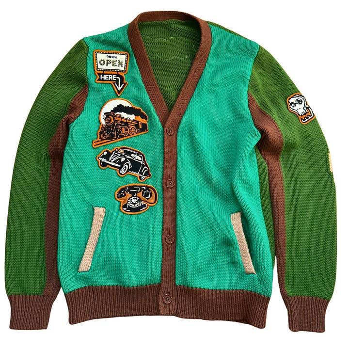 The Green Book Cardigan (PRE-ORDER) for wholesale by black N ugly