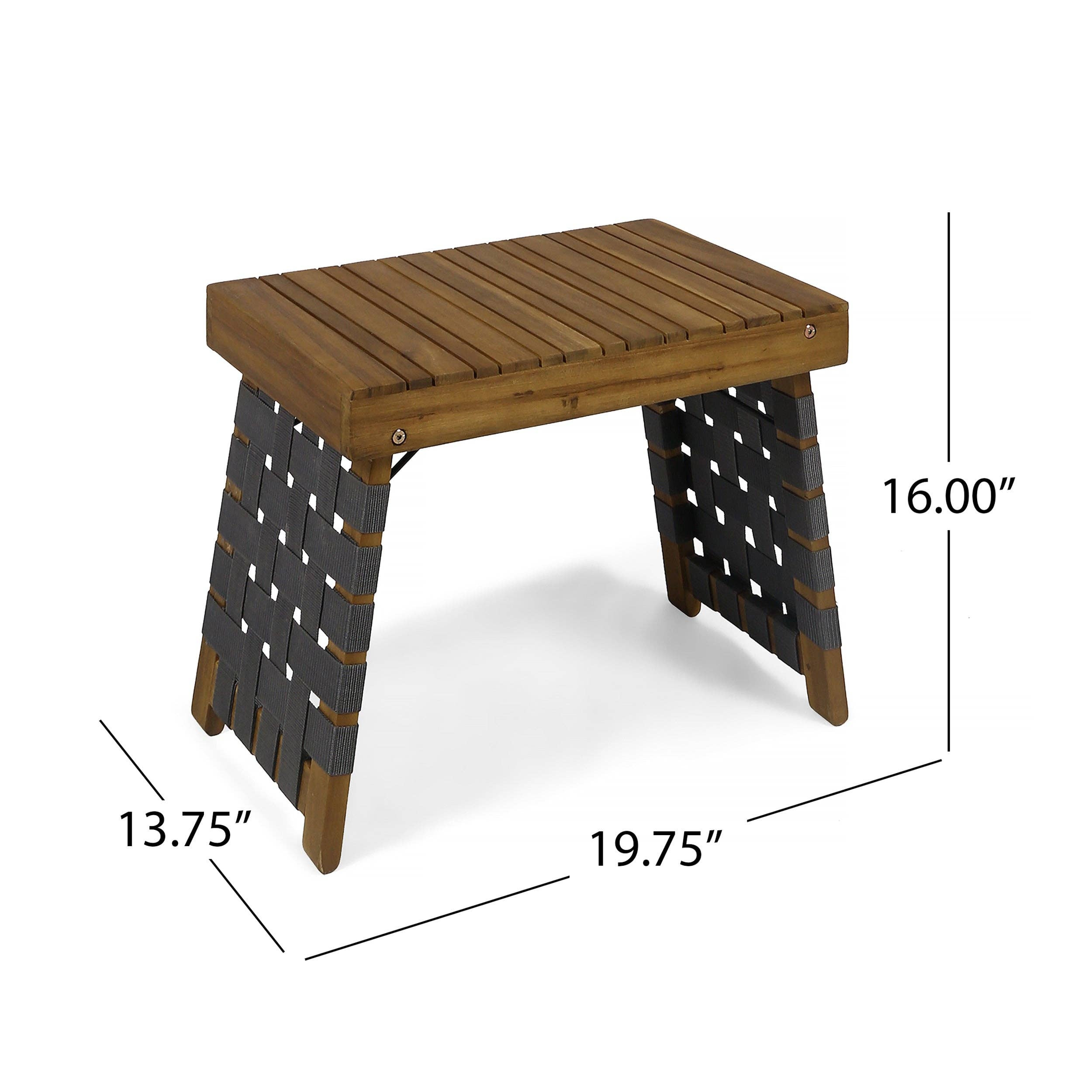39F Inc. - Wholesale Side Table - Outdoor Foldable Side Table - Teak Acacia Wood2