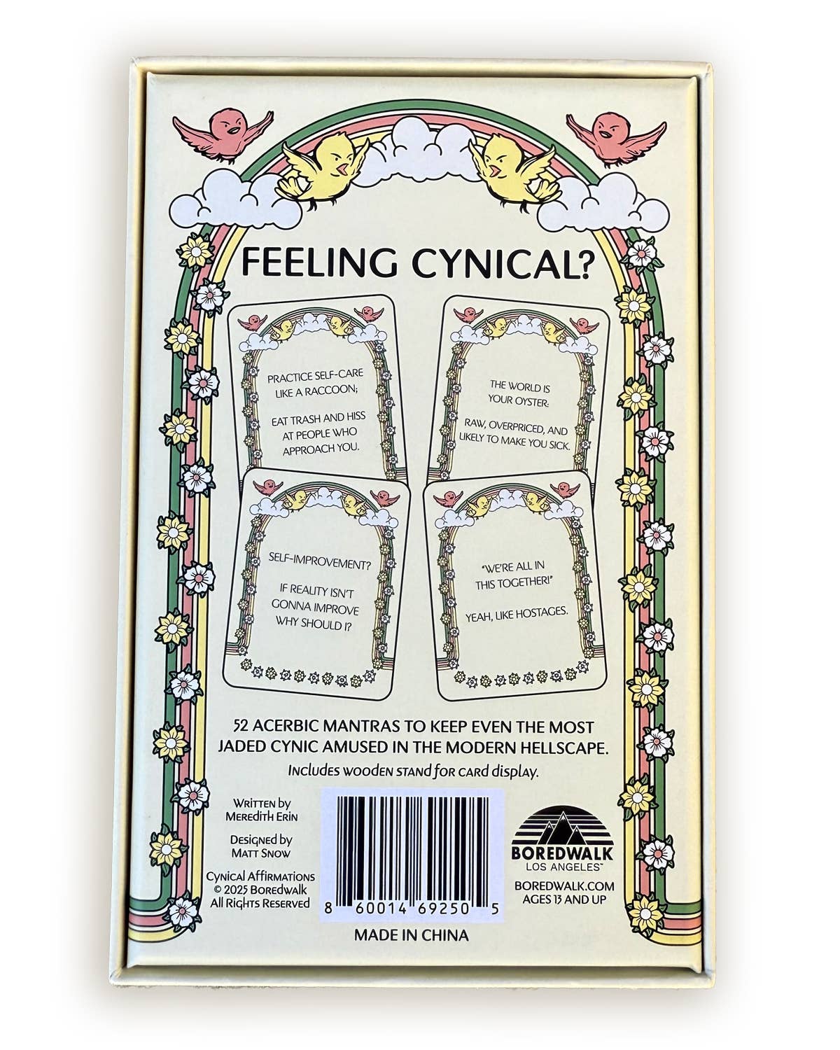 Boredwalk - Wholesale Tarot/Oracle Card - Cynical Affirmations1