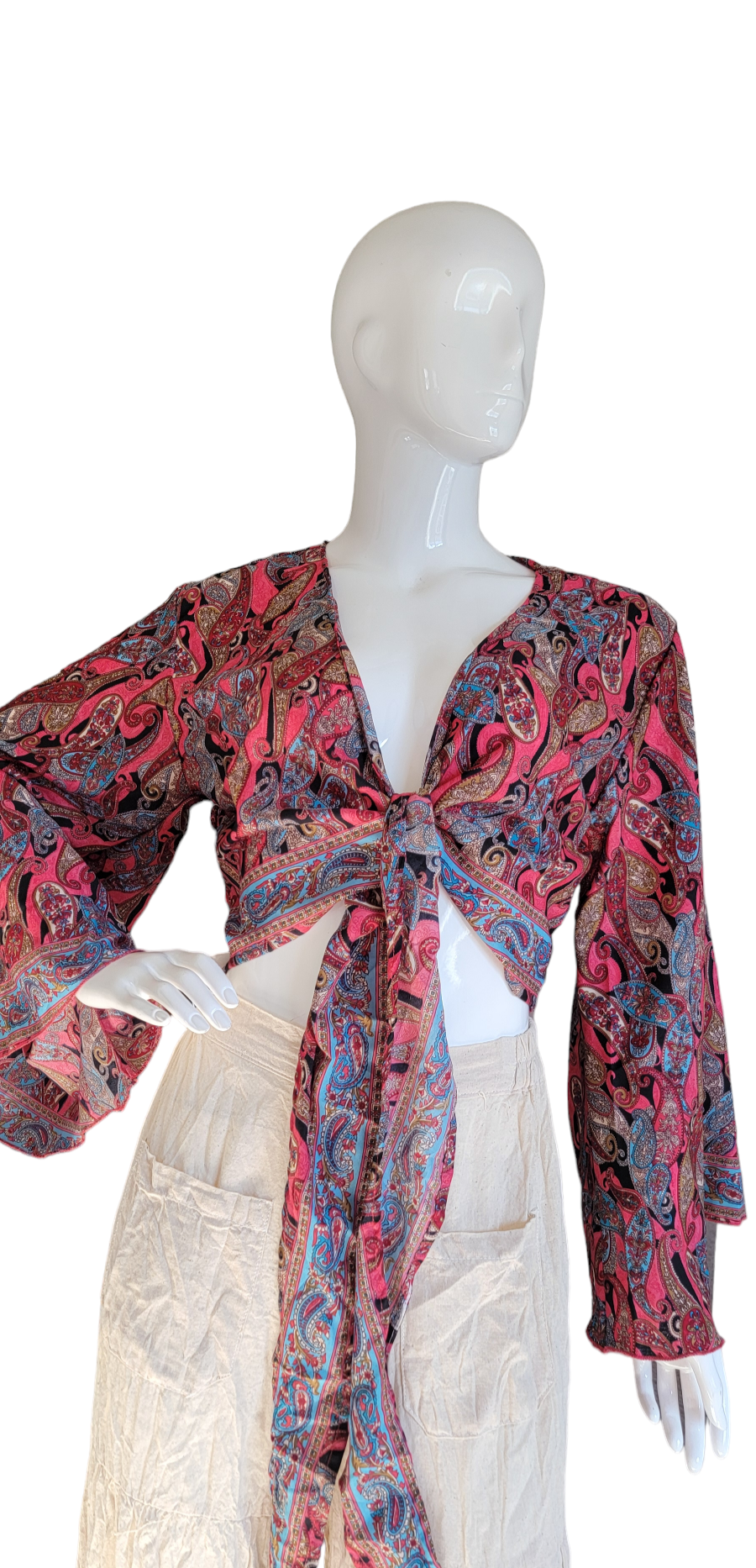 Evergreen Guardian Imports – wholesale Blouse – Women’s – TSTT-66 Long Sleeves Front Tie Top27