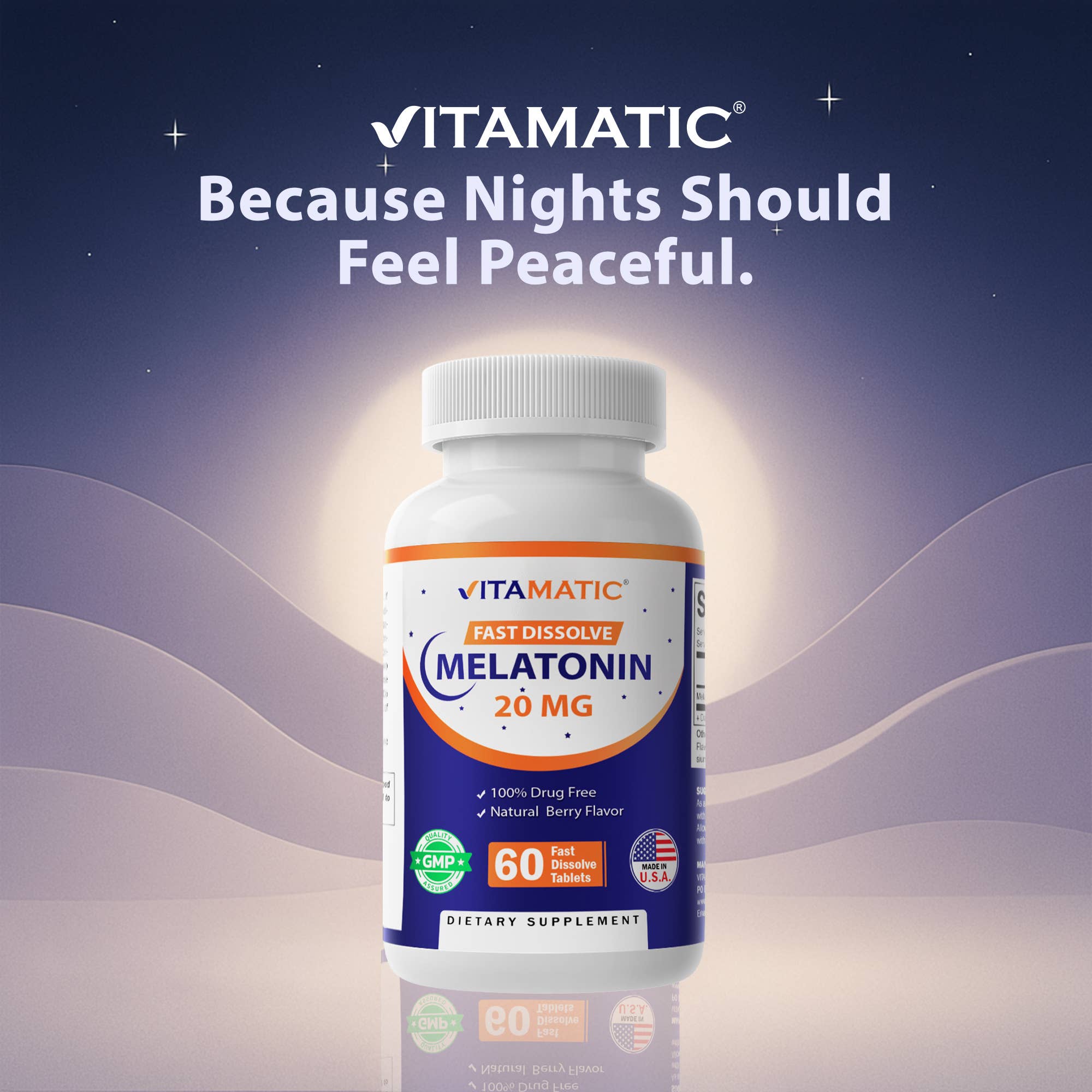 Vitamatic - Wholesale Oral Supplement/Vitamin - Vitamatic Melatonin 20mg | 60 Tablets3