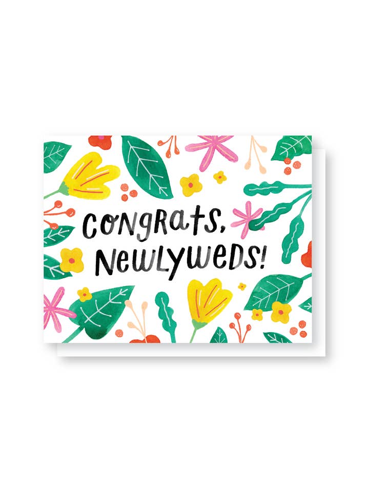 Glückwunsch Newlyweds Card für den Großhandel von Handzy Shop + Studio