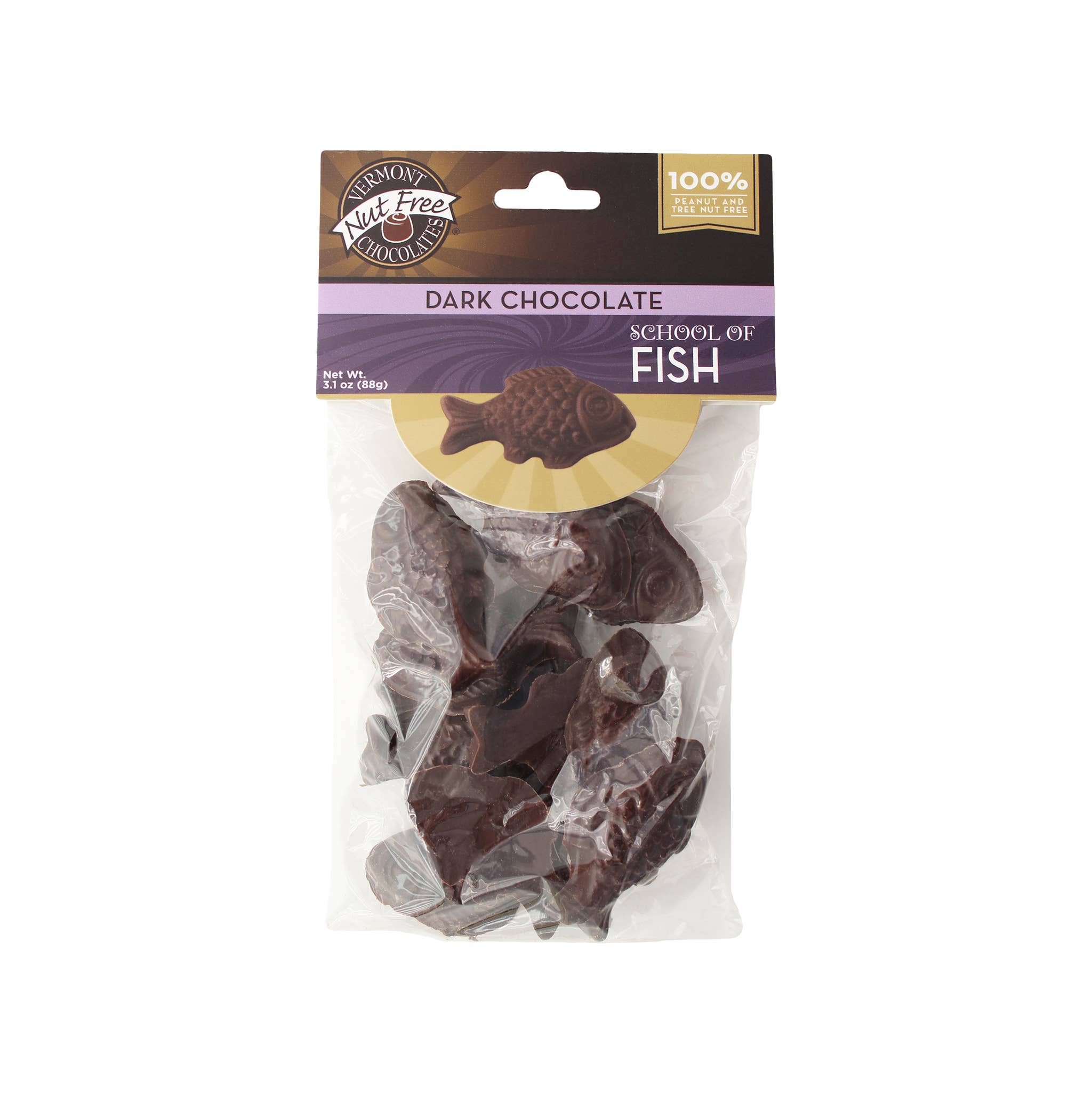 Vermont Nut Free Chocolates - Vente Chocolat - Sachet de poisson au chocolat1