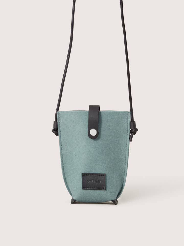 Hana Merino Ull Telefonväska - Spruce Black för wholesale av Graf Lantz