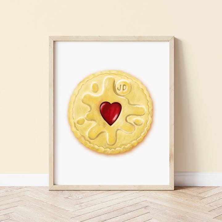 Jammy Dodger Väggkonst Tryck för wholesale av Sarah Whittle Illustration