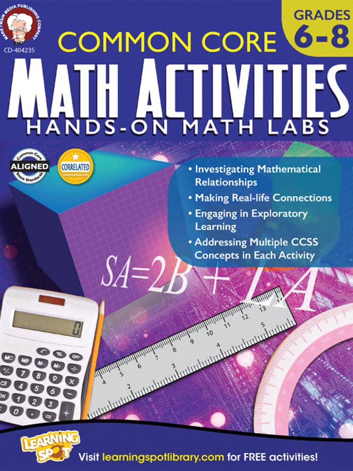 Common Core Math Activities, Grades 6 - 8 for wholesale by Carson Dellosa Education