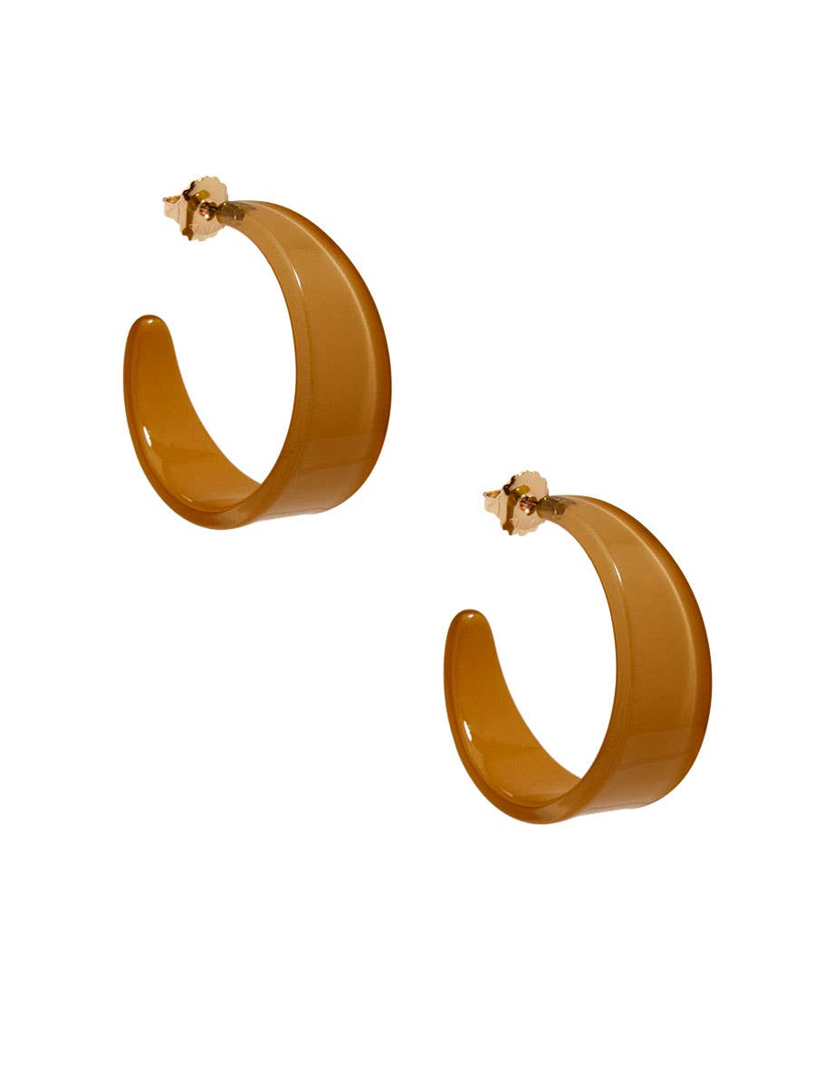ZENZII Jewelry - Wholesale Hoop Earrings - Chunky Resin Hoop Earring17