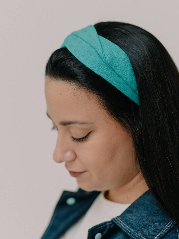 Fascia-Turbante Turchese Fine per la vendita all'ingrosso da parte di Nuevemi