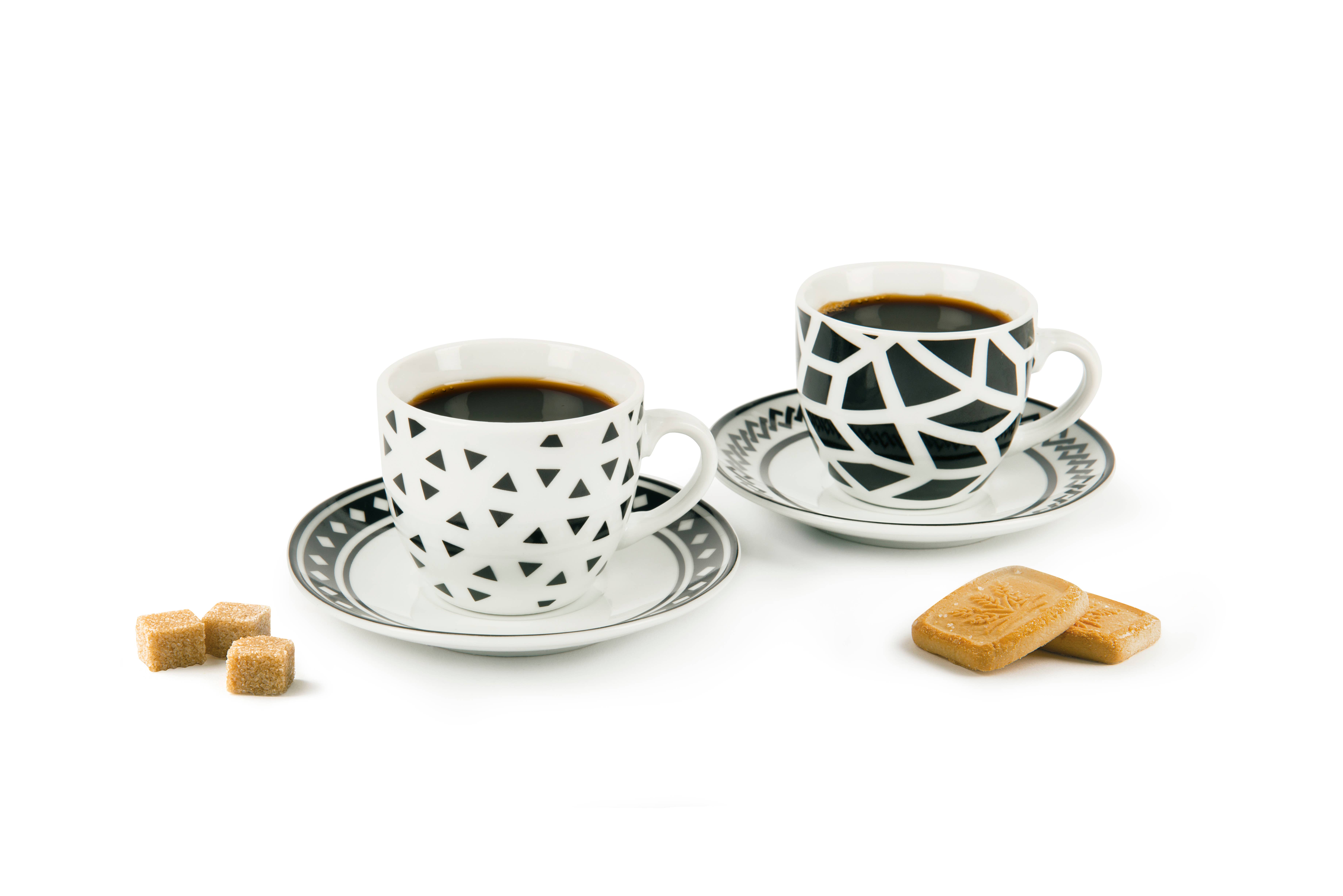 multicolour Set of 6 Emily Coffee Cups for wholesale on Faire3