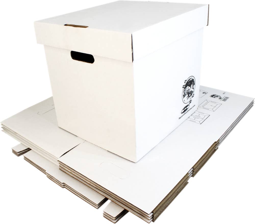 Square Deal Recordings & Supplies – wholesale Storage Bin – Cardboard 12" Record Storage Box - Holds Up To 90 Records6