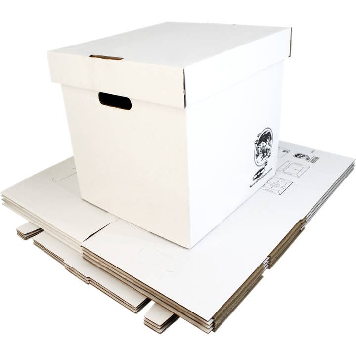 Square Deal Recordings & Supplies – wholesale Storage Bin – Cardboard 12" Record Storage Box - Holds Up To 90 Records6
