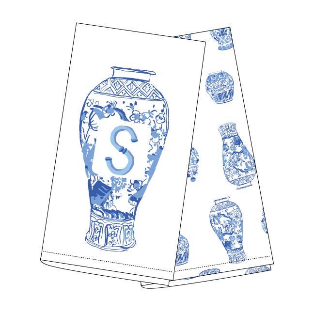 8 Oak Lane – Engroshandel Viskestykke – Ginger Jar Initial køkkenhåndklædesæt14