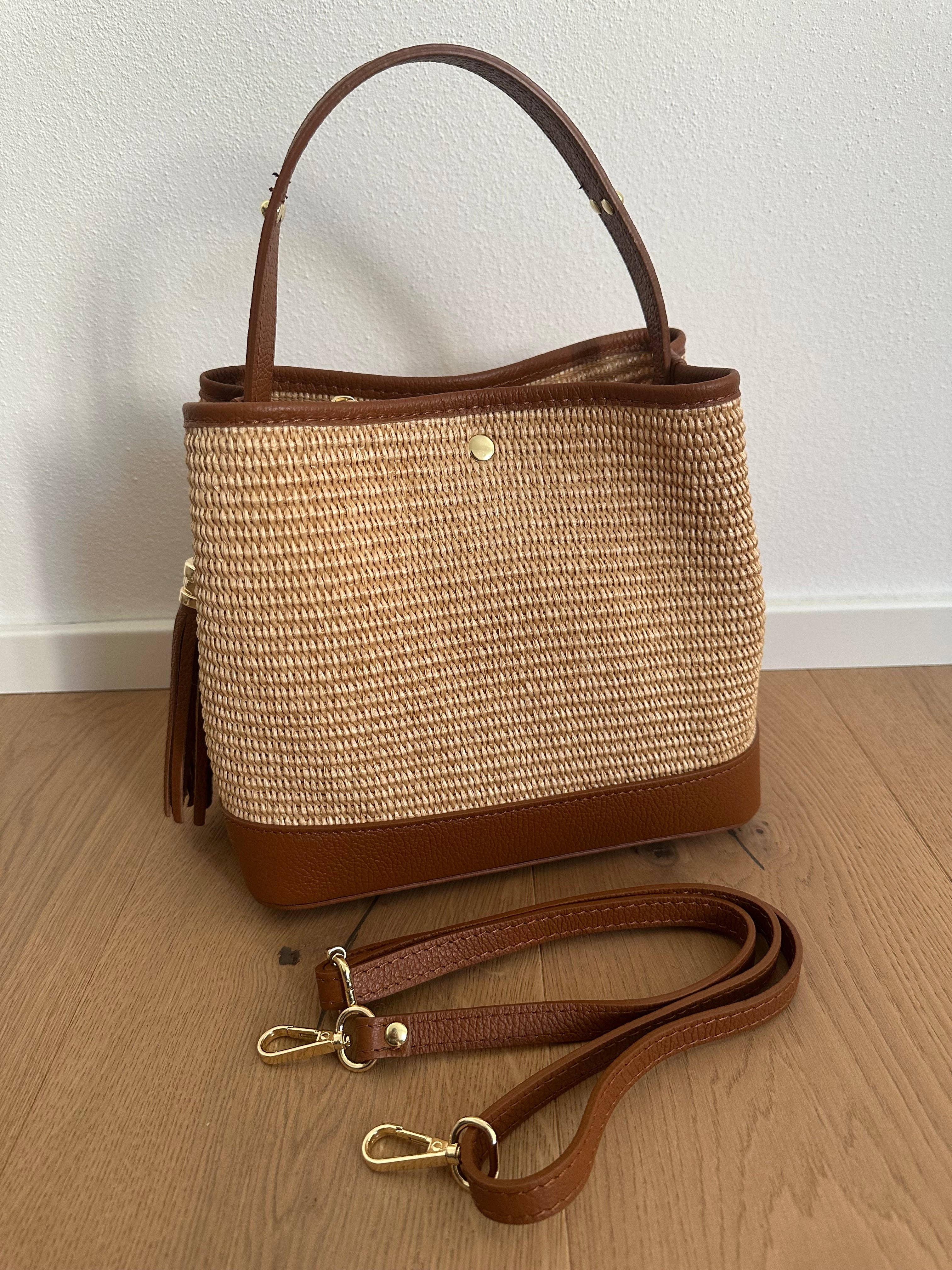 Zhade - Wholesale Top Handle Bag - Women's - LOLA - raffia bucket15