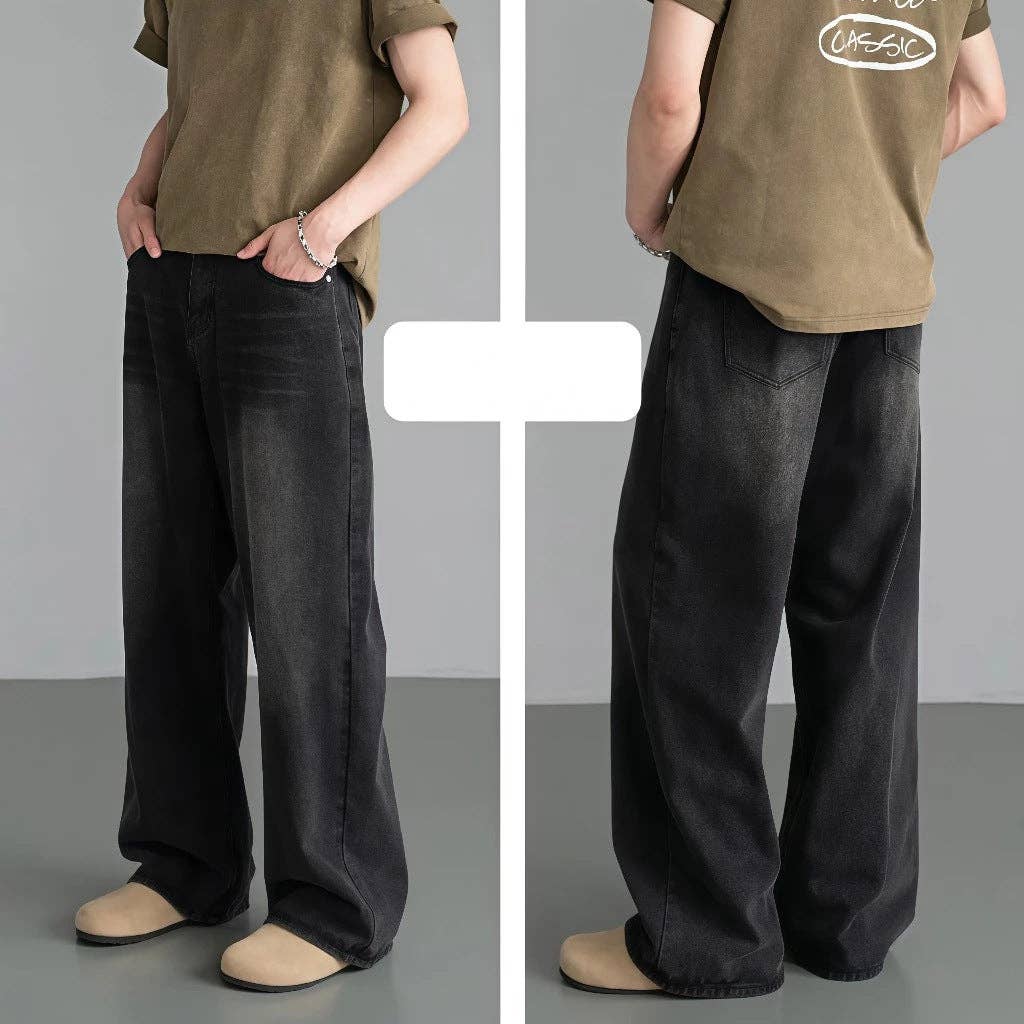 SALINA TRADING INC – Engroshandel Jeans - Herre – Vintage bredbenede denim bukser til mænd0