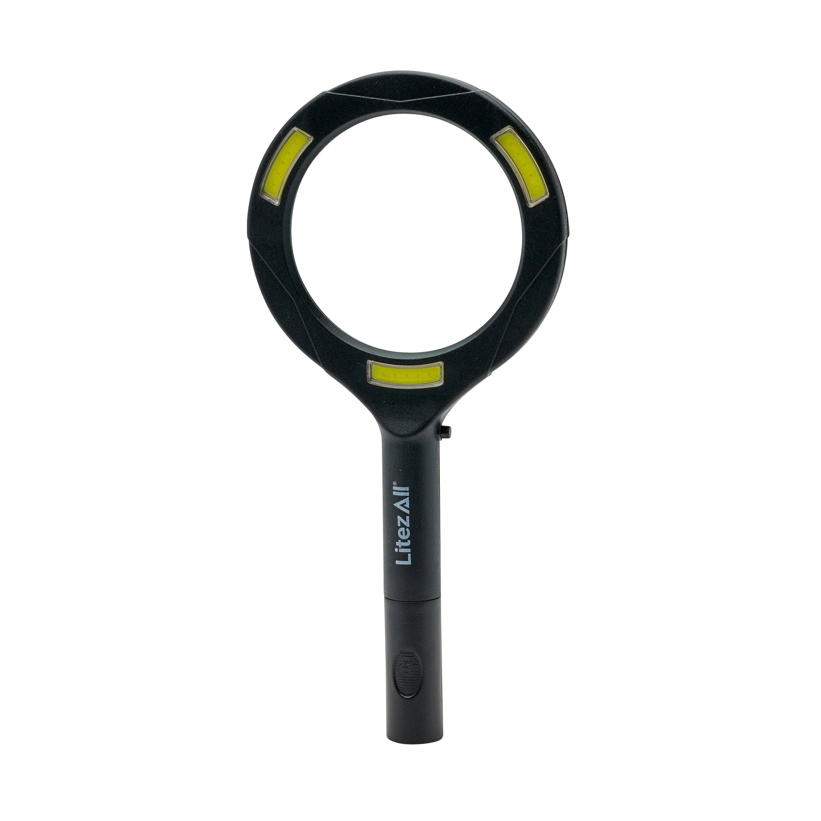 LitezAll - Wholesale Magnifying Glass - LitezAll COB LED Lighted Hand Held Magnifying Glass50