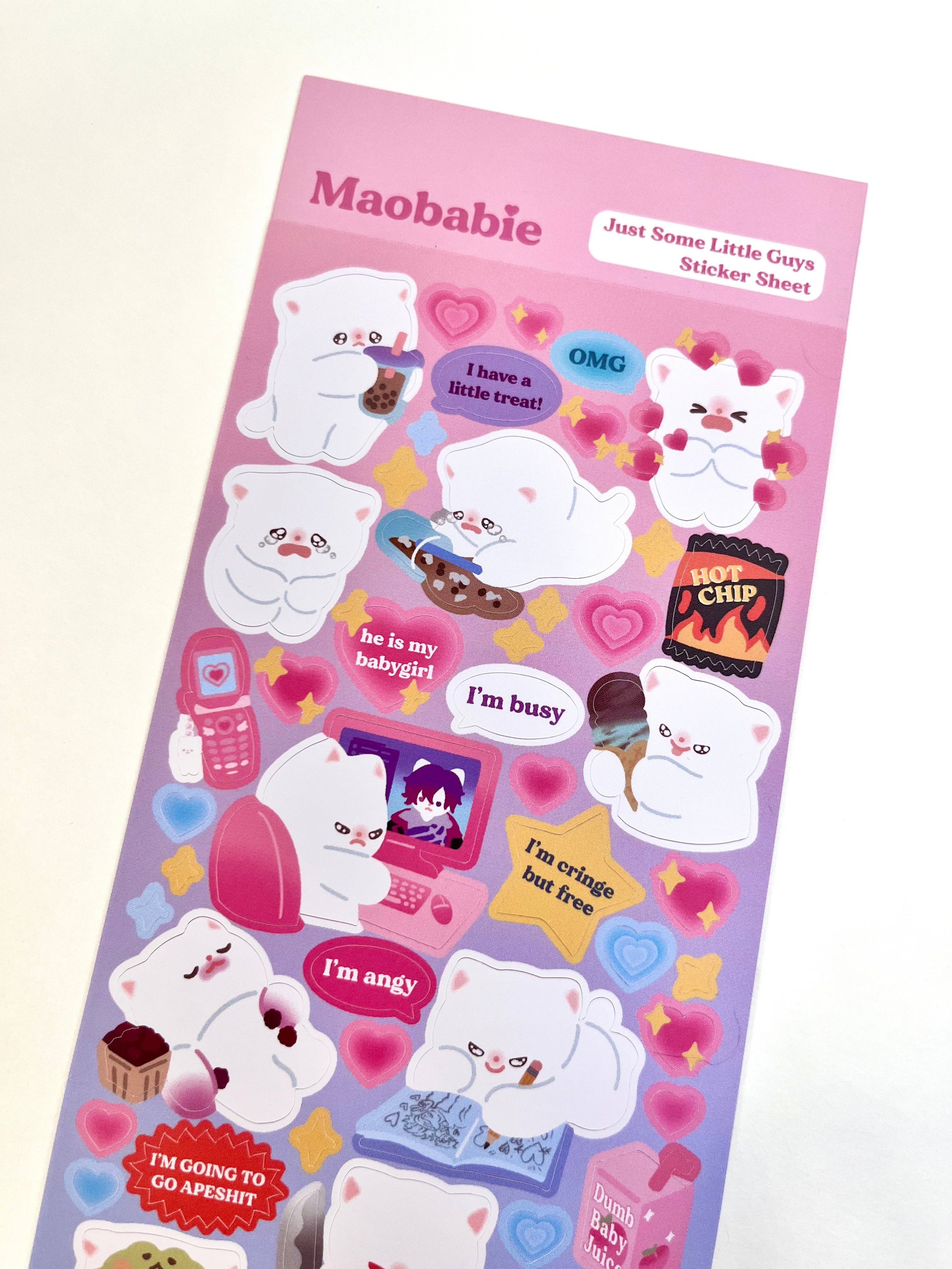 Maobabie - Wholesale Sticker - Sticker Sheet - Just Some Little Guys5
