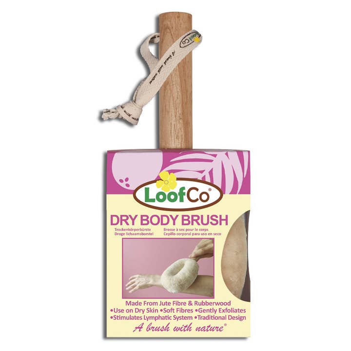 Dry Body Brush | Lymphatic Drainage | Gentle Body Exfoliator for wholesale by LoofCo - Loofahs & Coconut Brushes