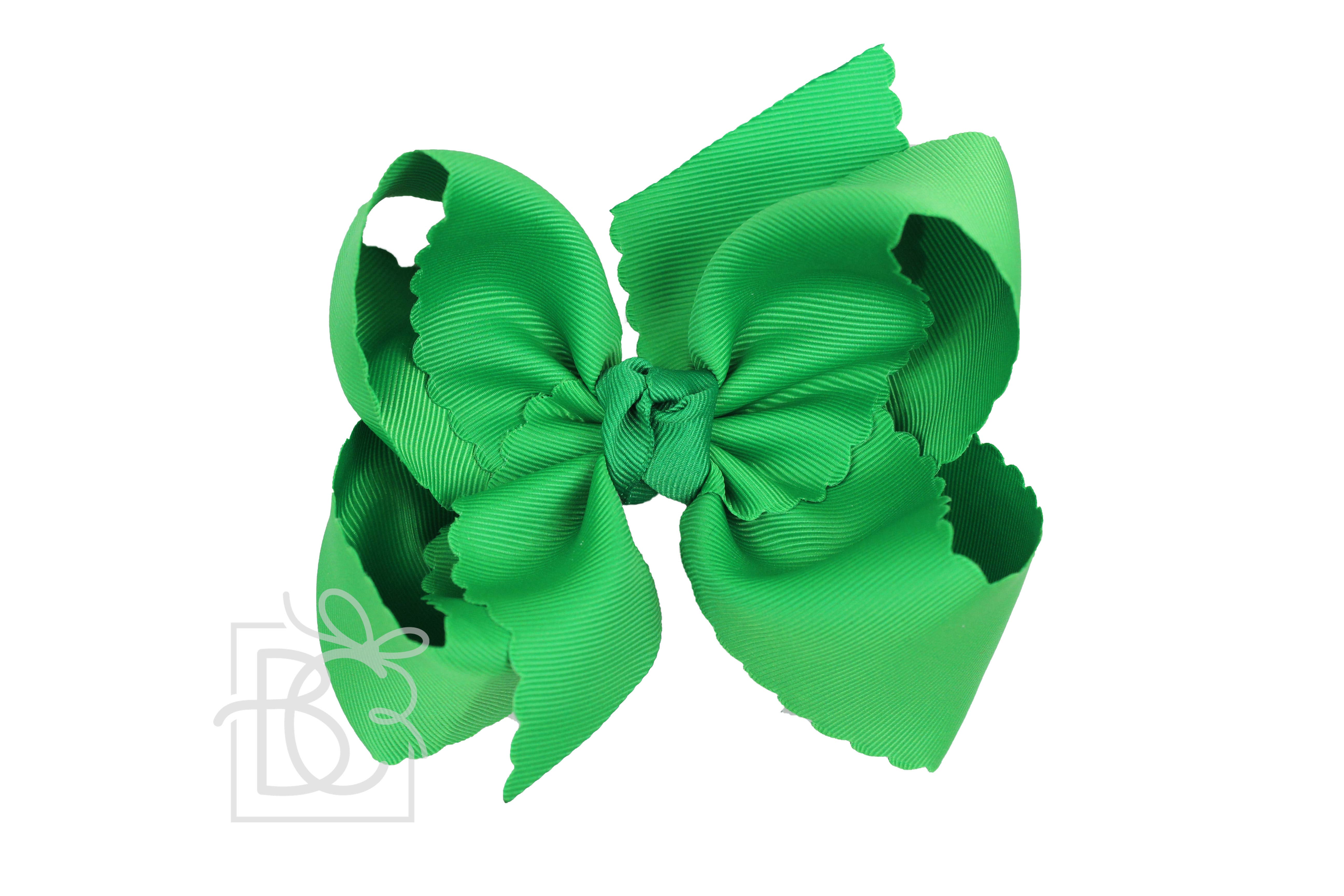 Beyond Creations, LLC – wholesale Hair bow – Kids – SCALLOPED EDGE BOW50