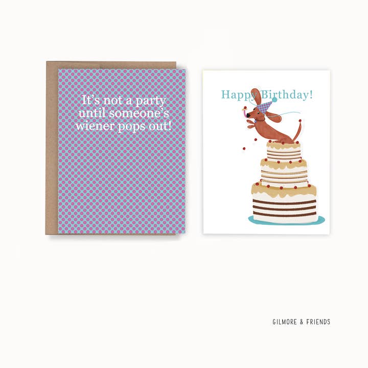 En fest är inte en fest förrän någons korv dyker upp. för wholesale av Gilmore & Friends