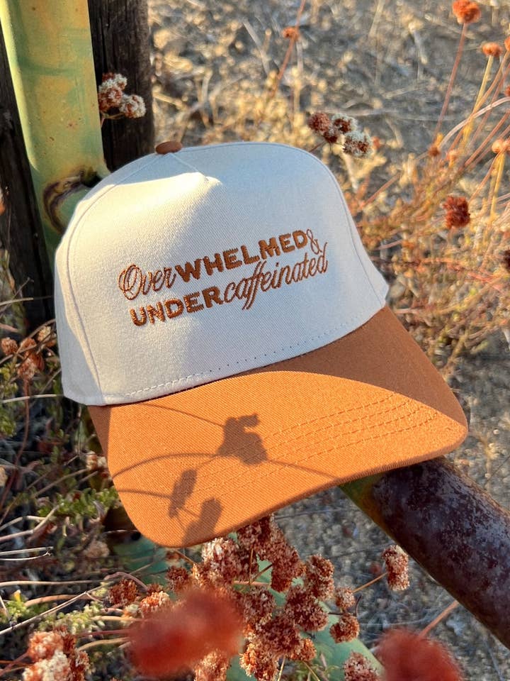 Ruby Moon X Overwhelmed & Under Caffeinated Hat for wholesale by Ruby Moon