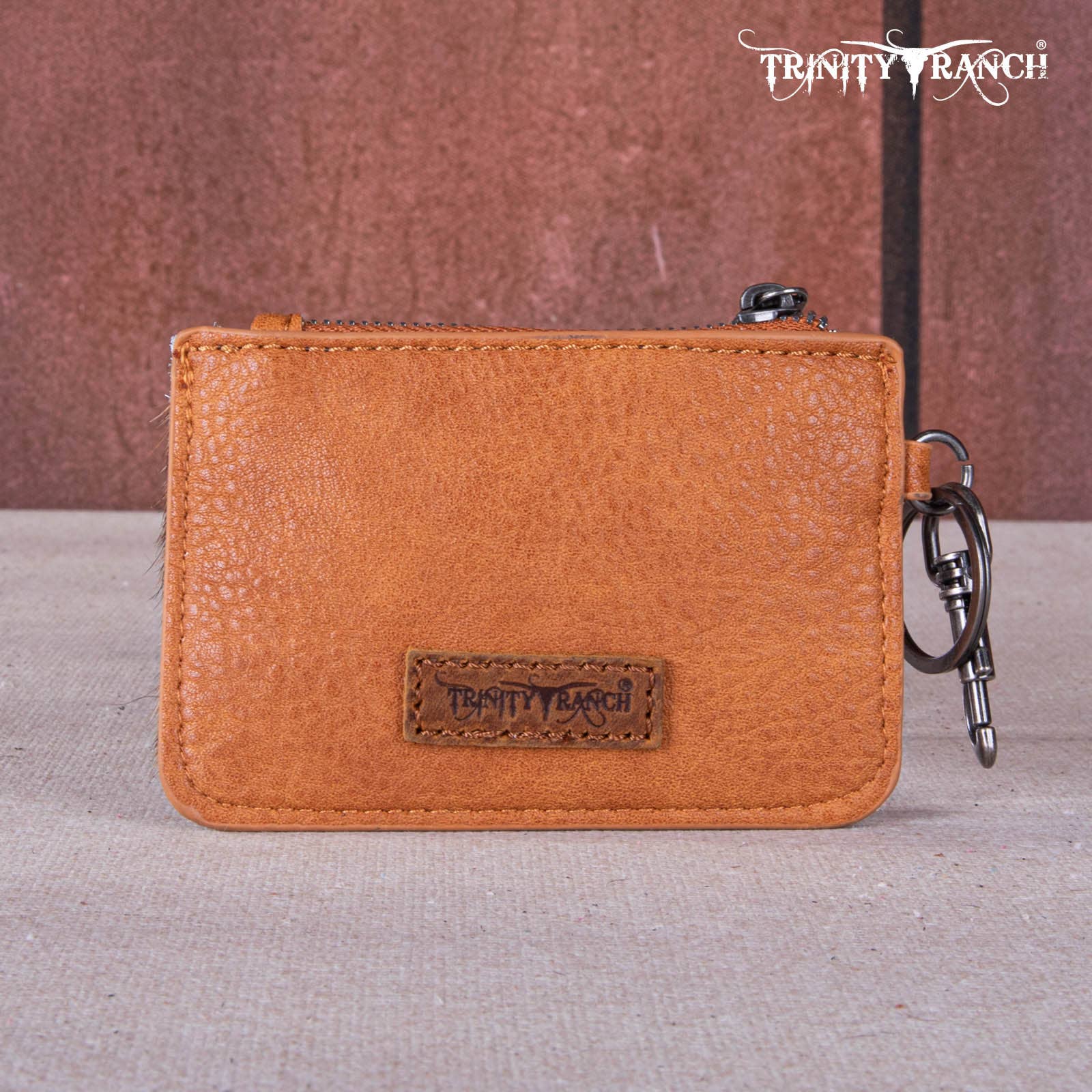 REMOVED BRAND - Wholesale Crossbody Bag - Women's - TR159 -183  Trinity Ranch Genuine Hair-On Cowhide /Tooled  Collection Phone Purse with Coin Pouch6