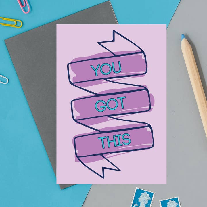 Je hebt dit, empowerment van vrouwen, goed werk, wenskaart voor wholesale door Lorna Syson