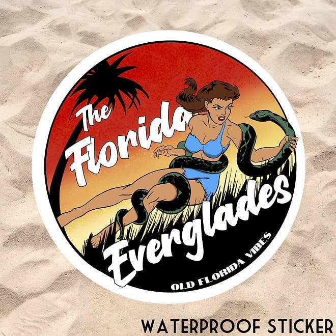 Old Florida Vibes - Wholesale Sticker - Everglades Sticker0