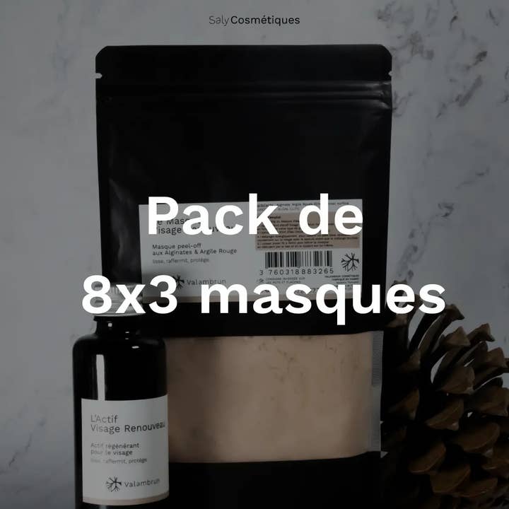 Het Vernieuwingsmasker - Pakket van 8 x 3 Maskers voor wholesale door Saly Cosmétiques