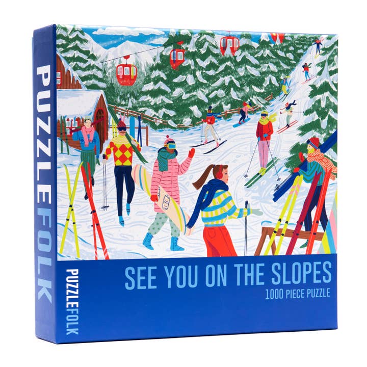 See You On the Slopes Ski Puzzle for wholesale by Puzzlefolk