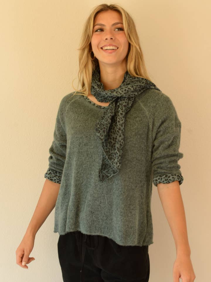 Ambiente - Vente Pull en maille – femme - PULL EN MOHAIR MÉLANGÉ À VISCOSE LAVÉE-T2309EL186212