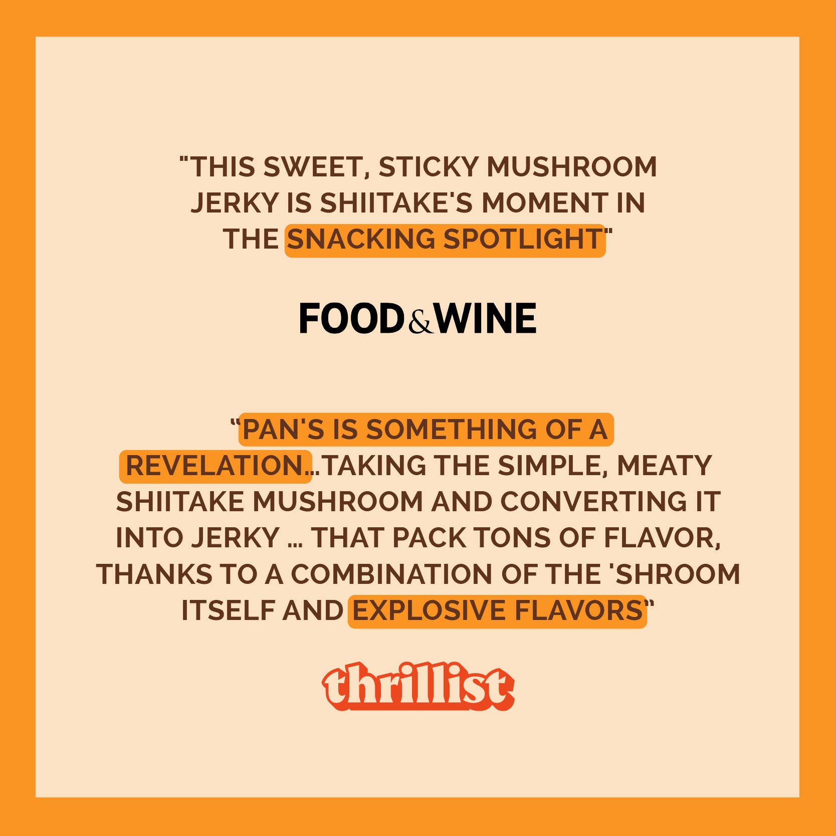 Pan's Mushroom Jerky - Wholesale Jerky - Pan's Mushroom Jerky - 2.2oz Zesty Thai2