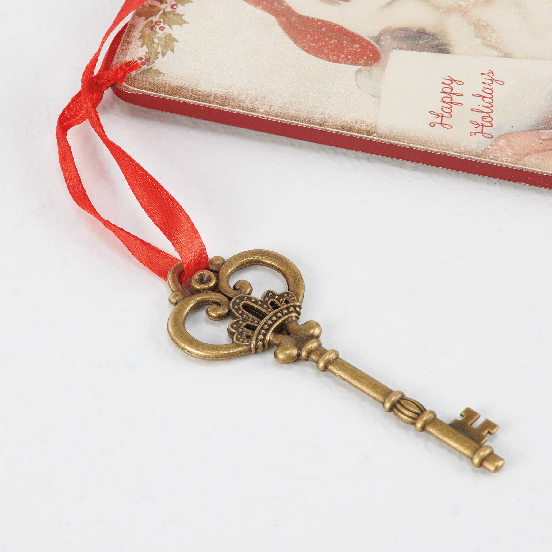 Primitives by Kathy - Wholesale Ornament - Santa's Magic Key Door Ornament3