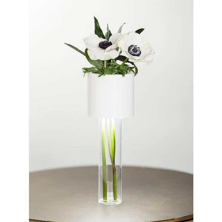 Abbott - Wholesale Accent/Desk Lamp - LED Vase Table Light-White-12"H - Clearance1