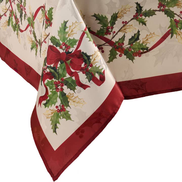 Threadmade Home - Wholesale Tablecloth - Villeroy & Boch Winter Bows & Garland Tablecloth3